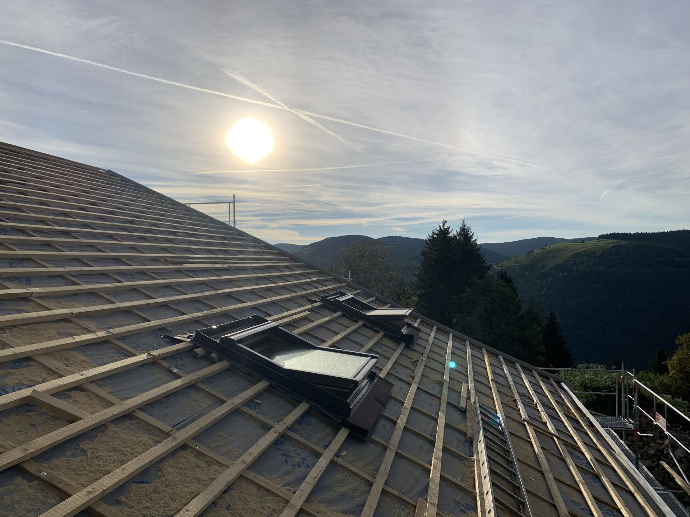 Réfection d'une toiture à La Bresse